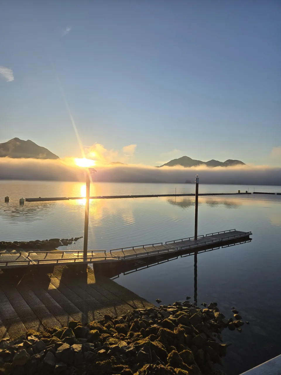 Sunrise over the marina