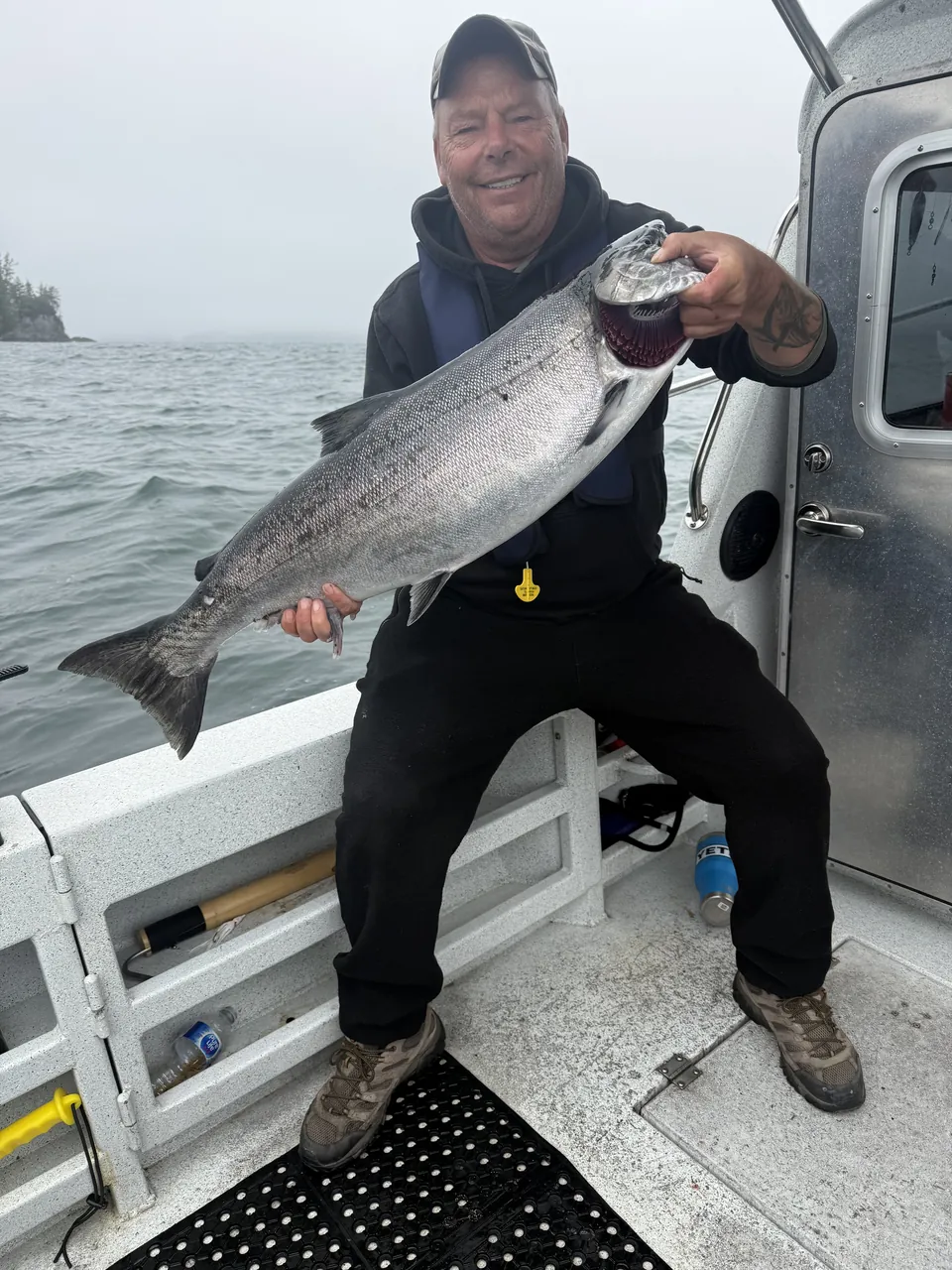 Salmon on a misty morning