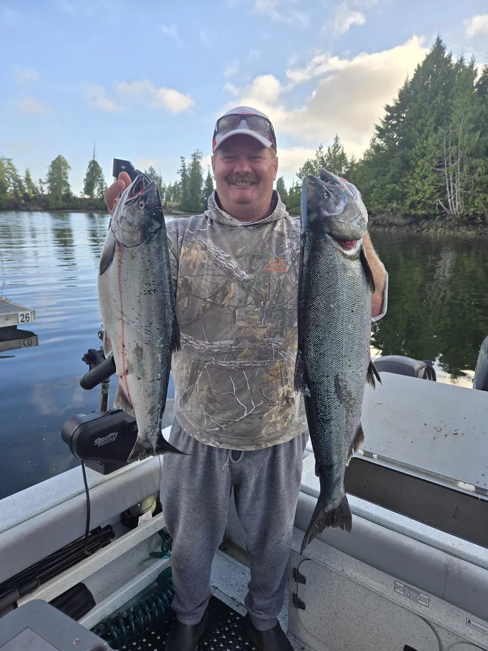 Double salmon day on the coast